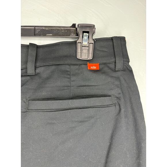 Nike Flat Front Shorts Black Men's Size 36  Cotton Blend NWT Stretch Chino - Picture 3 of 7